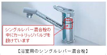 浴室用シングルレバー混合栓